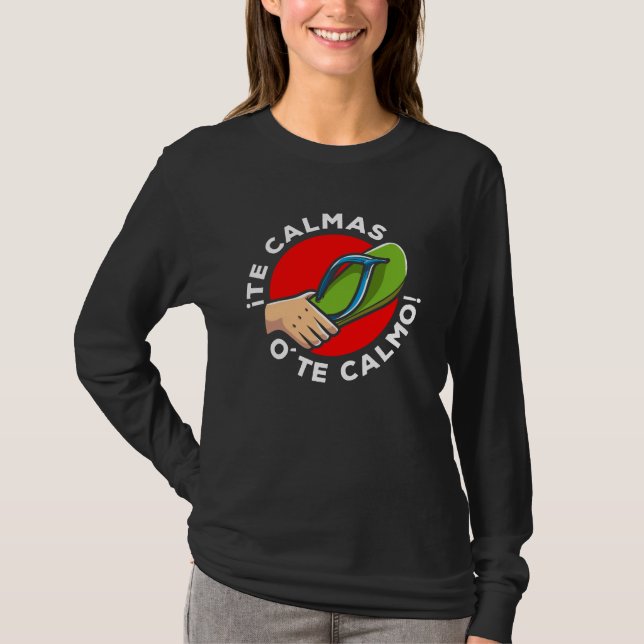 T-shirt La Chancla Funny Citation espagnole Humour d'Espag (Devant)