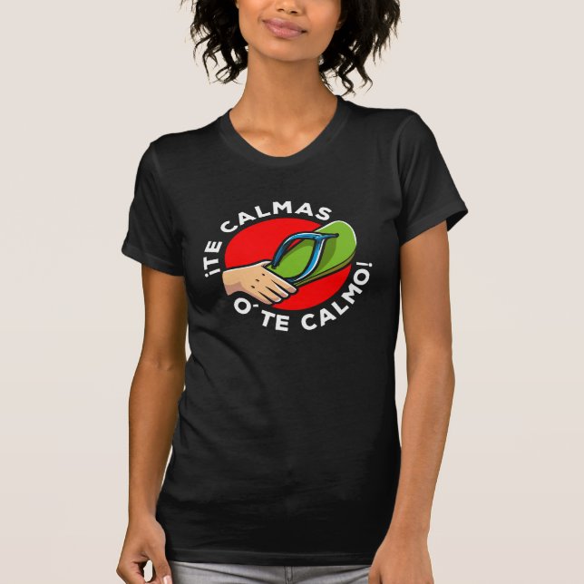 T-shirt La Chancla Funny Citation espagnole Humour d'Espag (Devant)