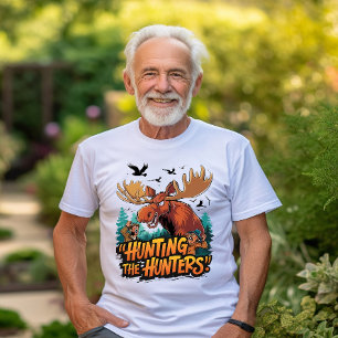 T-shirt La chasse à l'orignal défend contre les chasseurs