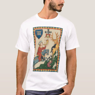 T-shirt La Chasse au Stag, Art médiéval du XIVe siècle