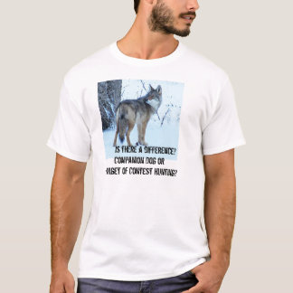T-shirt La chasse de concours de coyote devrait être