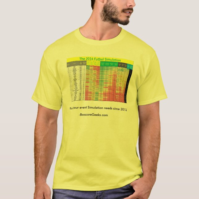 T-shirt La chemise 2014 de simulation de football (Devant)