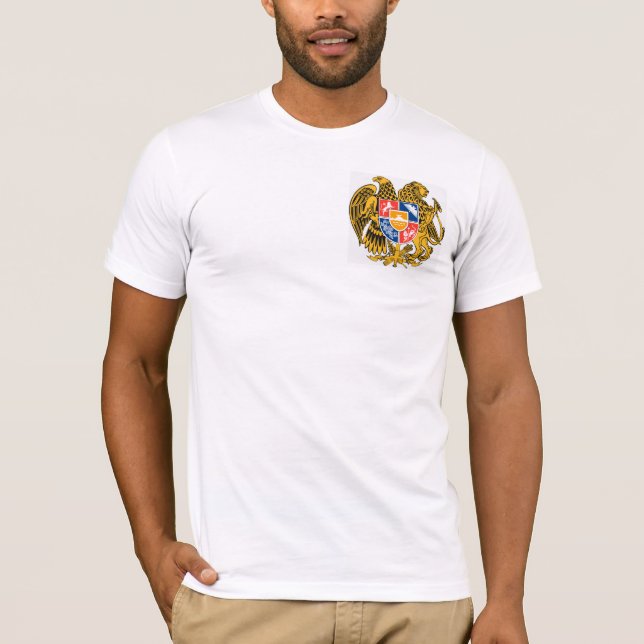 T-shirt La chemise arménienne moyenne des hommes (Devant)
