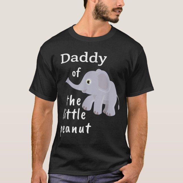 T-shirt La Chemise Baby shower Eléphant Petit Arachide pou (Devant)