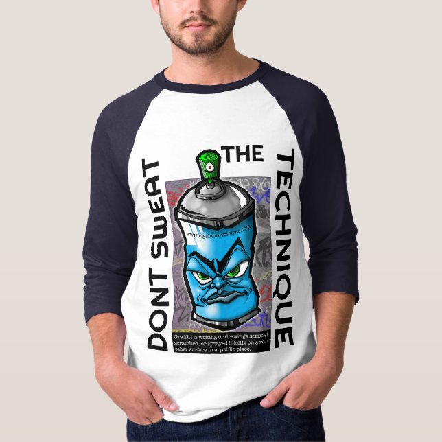T-shirt la chemise bleu can DJ (Devant)