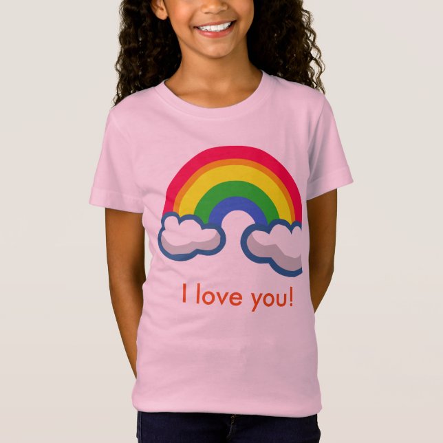 T-Shirt La chemise d'arc-en-ciel (Devant)
