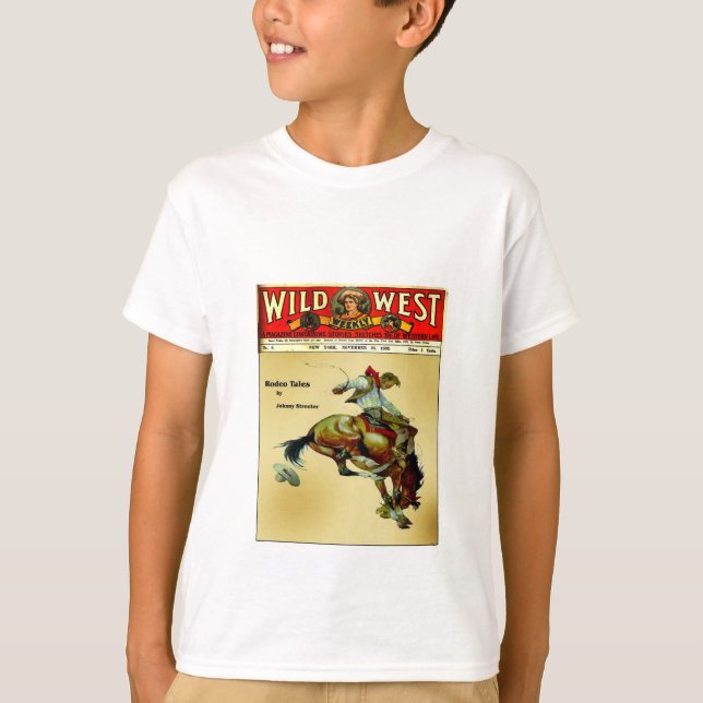 T-shirt La chemise de Bronc de cavalier de l'enfant (Devant)