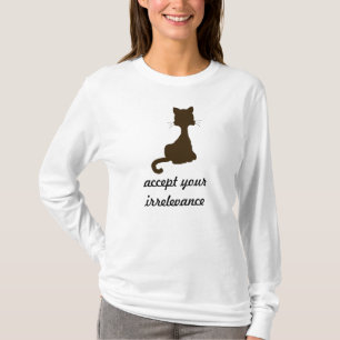 T-shirt La chemise de chat hors de propos