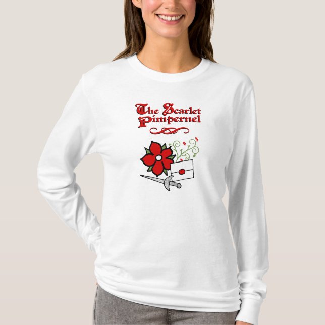 T-shirt La chemise de dames de mouron d'écarlate (Devant)
