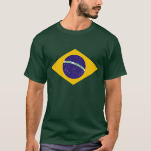 T-shirt La chemise de drapeau du Brésil pour le Brésilie