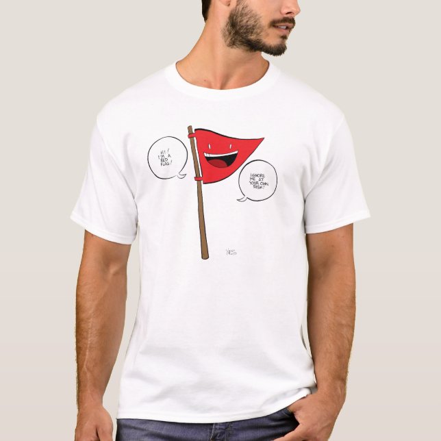 T-shirt La chemise de drapeau rouge ! (Devant)