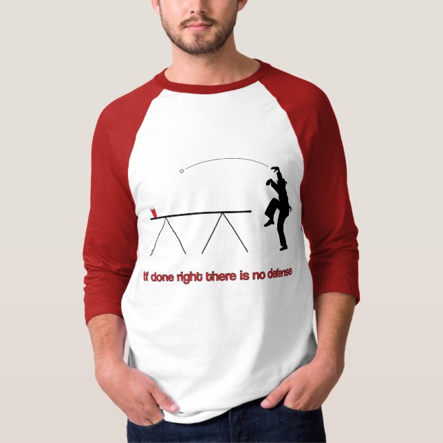 T-shirt La chemise de grue de puanteur de bière sans le (Devant)