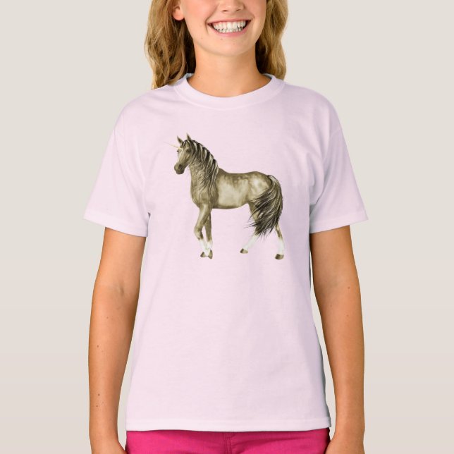 T-shirt la Chemise de la licorne d'or (Devant)