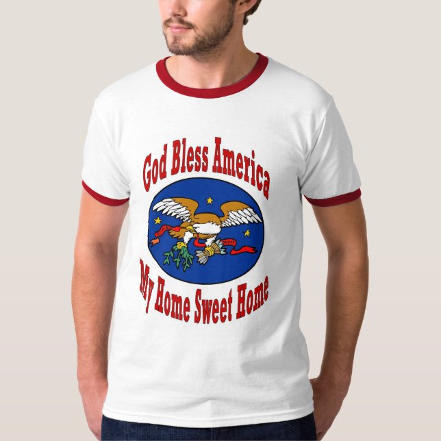 T-shirt La Chemise de l'Amérique bénie par Dieu (Devant)