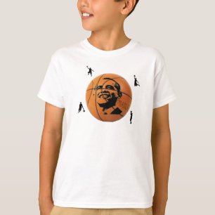T-shirt La chemise de l'enfant de basket-ball d'Obama
