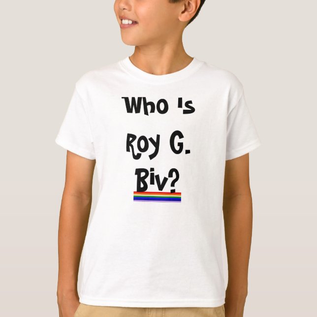 T-shirt La chemise de l'enfant de Roy G. Biv Rainbow (Devant)