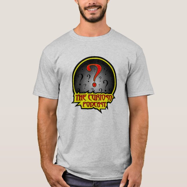 T-shirt La chemise de logo de Podcast de Curioso (Devant)