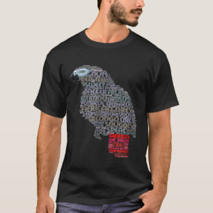T-shirt La chemise de perroquet gris africain montre le mo