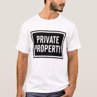 T-shirt La chemise de propriété privée des hommes noirs et