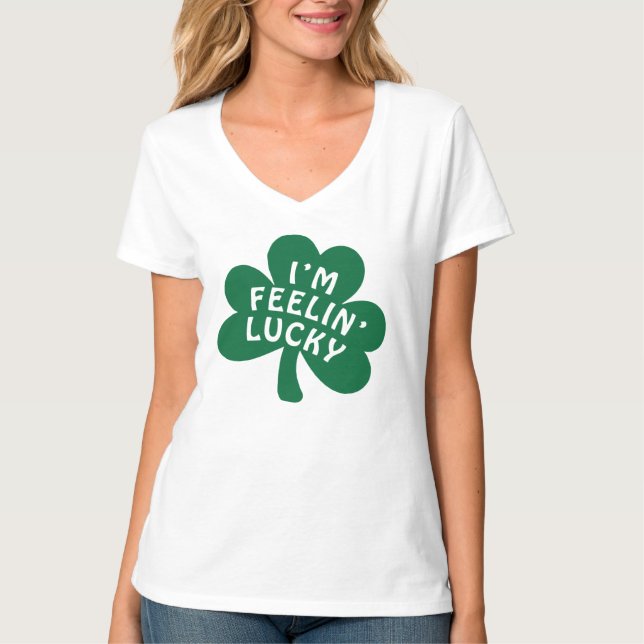 T-shirt La chemise de St Patrick chanceux du numéro 13 de (Devant)