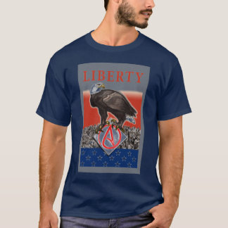 T-shirt La chemise d'Eagle des hommes athées de liberté