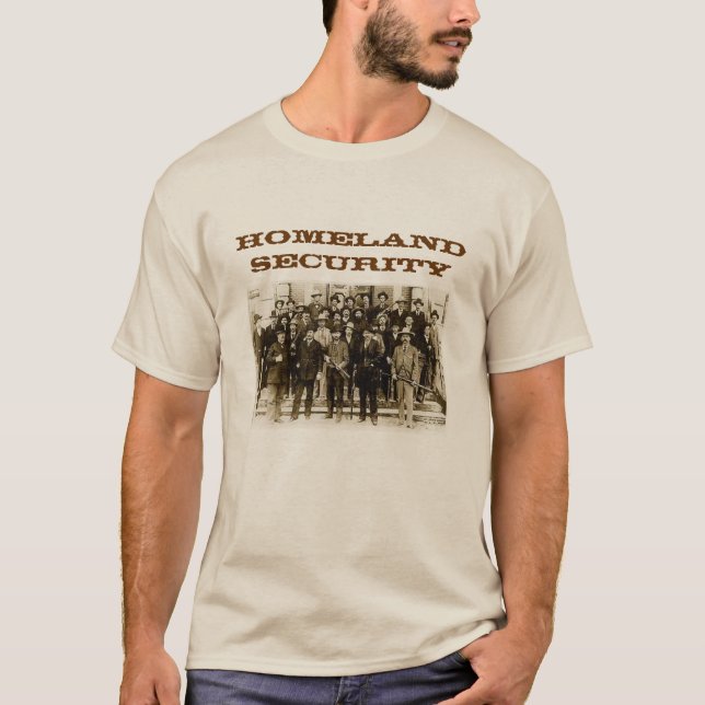 T-shirt La chemise des agents de sécurité de patrie (Devant)