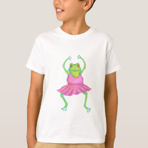 T-shirt La chemise des enfants de ballerine de grenouille