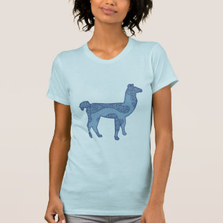T-shirt La chemise des femmes bleues de lama