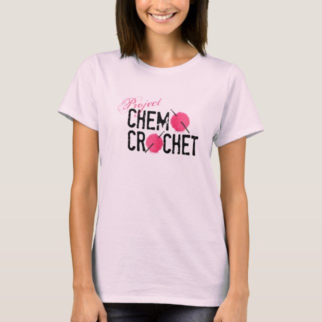 T-shirt La chemise des femmes de logo de crochet de chimio (Devant)