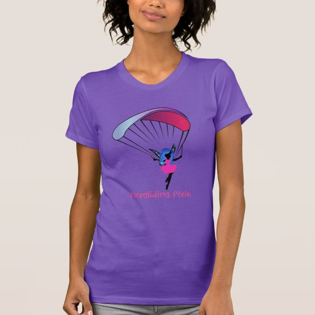T-shirt La chemise des femmes de lutin de parapentisme (Devant)