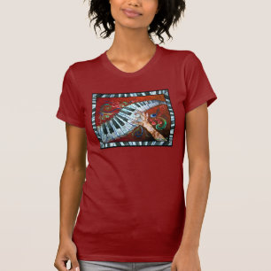 T-shirt La chemise des femmes de piano