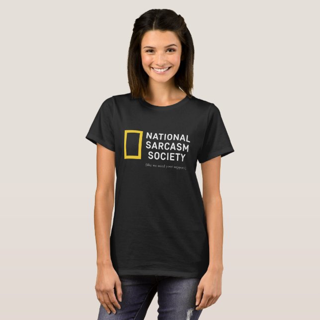 T-shirt La chemise des femmes drôles d'humour de société (Devant entier)