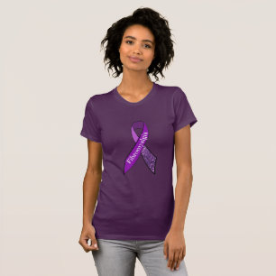 T-shirt La chemise des femmes pourpres de fibromyalgie