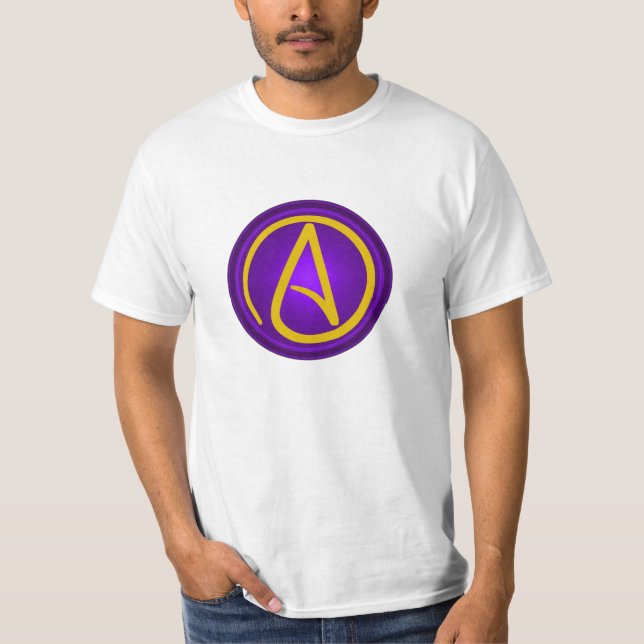 T-shirt La chemise des hommes athées de logo (Devant)