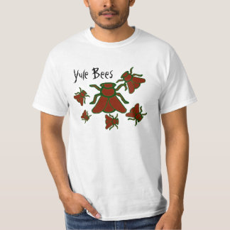 T-shirt La chemise des hommes d'abeilles de Noël