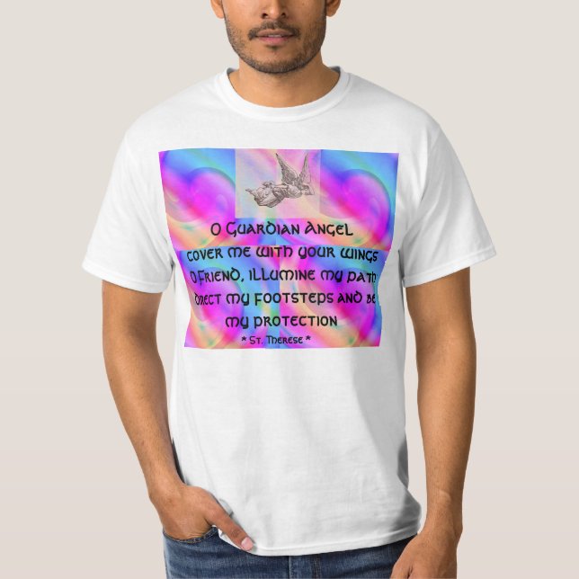 T-shirt La chemise des hommes d'ange gardien (Devant)