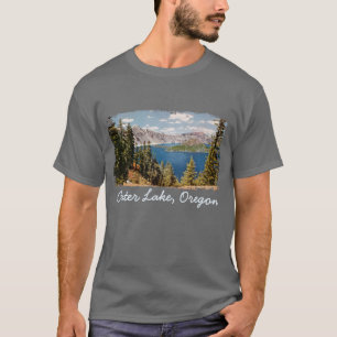 T-shirt La chemise des hommes de l'Orégon de lac crater
