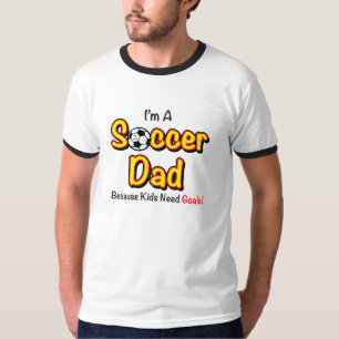 T-shirt La chemise des hommes de papa du football "de buts