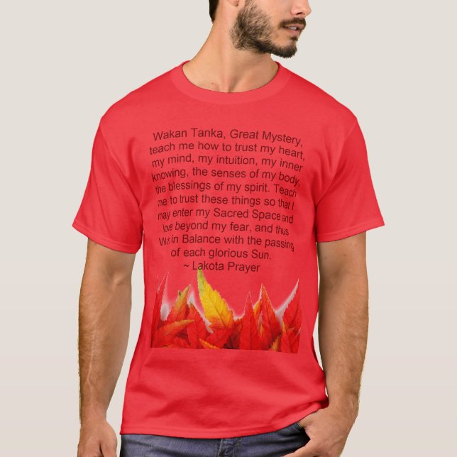 T-shirt la chemise des hommes de prière de lakota (Devant)
