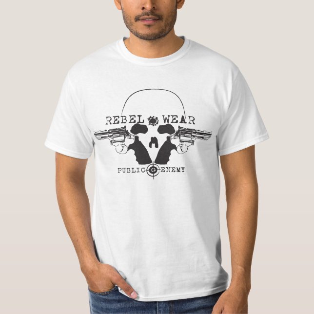 T-shirt La chemise des hommes d'ennemi public (Devant)