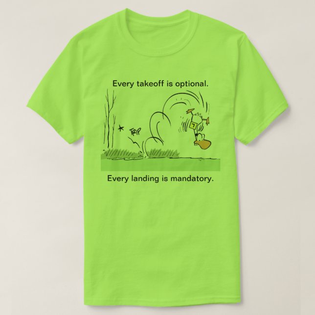 T-shirt La chemise des hommes d'humour d'aviation de (Design devant)