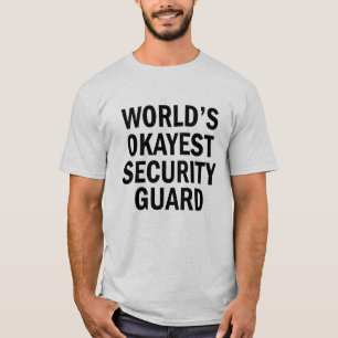 T-shirt La chemise des hommes drôles de garde de sécurit