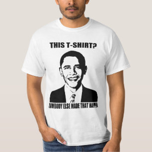 T-shirt La chemise d'Obama se produit mystérieusement