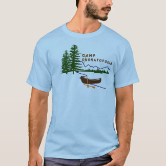 T-shirt La chemise du campeur d'onomatopée de camp