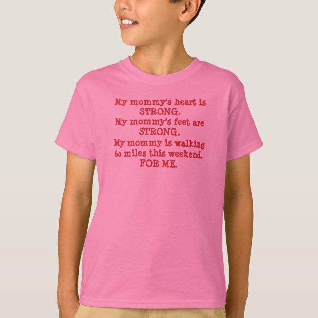 T-shirt la chemise encourageante de 3 enfants de jour - ma (Devant)
