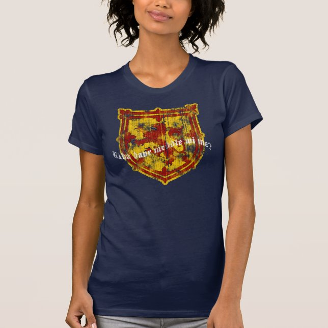 T-shirt La chemise foncée des femmes de l'Ecosse (Devant)