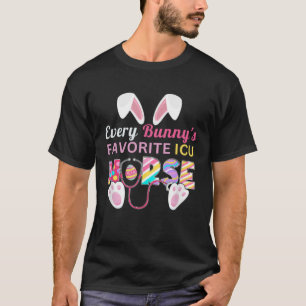 T-shirt La chemise infirmière préférée de chaque lapin de 