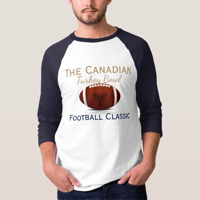 T-shirt La chemise masculine Canadian Turkey Bowl (Devant)