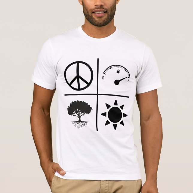 T-shirt La chemise paisible d'énigme de trahison (Devant)
