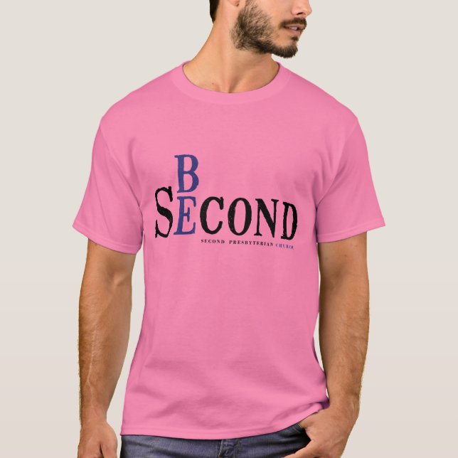 T-shirt La chemise rose des hommes (Devant)